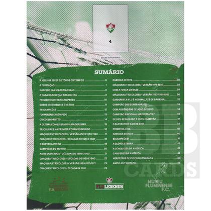 Imagem de Livro Ilustrado Fluminense 122 Anos Edição Comemorativa As Taças Que Levantei Em Figurinhas, Capa Dura, 52 Páginas