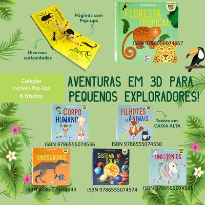 Imagem de Livro - Incríveis POP-UPS: Dinossauros