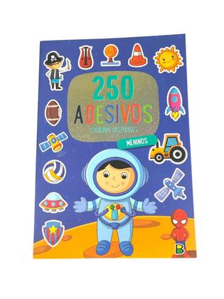 Imagem de Livro infantil 250 adesivos p/ meninos criando histórias