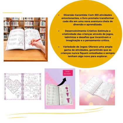 Imagem de Livro Infantil 333 Atividades Jogos e Desenhos para meninas