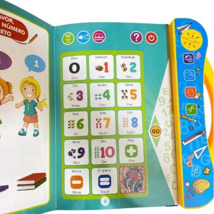 Imagem de Livro Infantil Bilíngue Interativo Som Português E Inglês