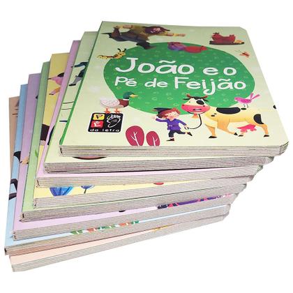 Imagem de Livro Infantil Cartonado Contos De Fadas Clássicos Kit 8 Vols Biblioteca Infantil