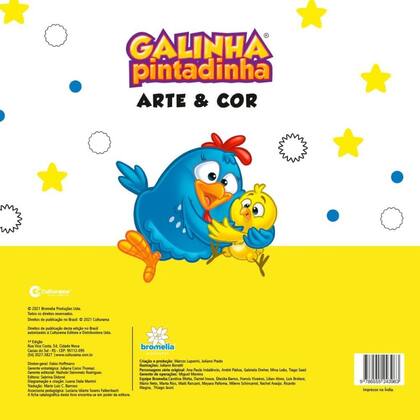 Imagem de Livro Infantil Colorir ARTE e COR Galinha Pintadinha
