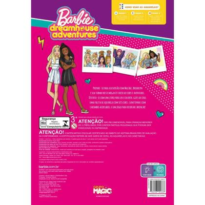 Imagem de Livro Infantil Colorir Barbie Mega KIT LER e Colorir