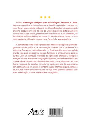 Imagem de Livro - Intervenção Dialógica Para Aula Bilíngue