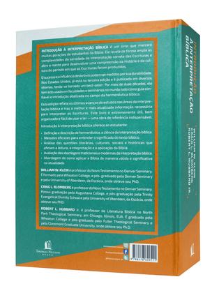 Imagem de Livro - Introdução à interpretação bíblica
