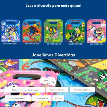Imagem de Livro - Janelinhas Divertidas: Diversão na Fazenda