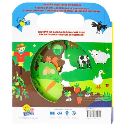Imagem de Livro - Janelinhas Divertidas: Diversão na Fazenda