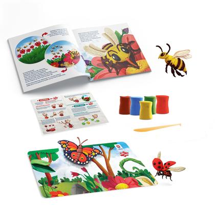 Imagem de Livro - Jardinautas: Bichos no ar - Massa Estrela - Superlivro interativo com massinha, faquinha e cenário