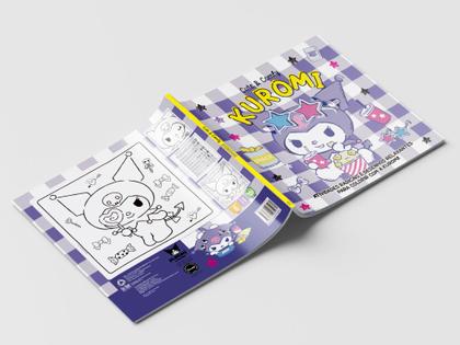 Imagem de Livro - Kuromi Cute & Comfy - Livro de Colorir para Crianças