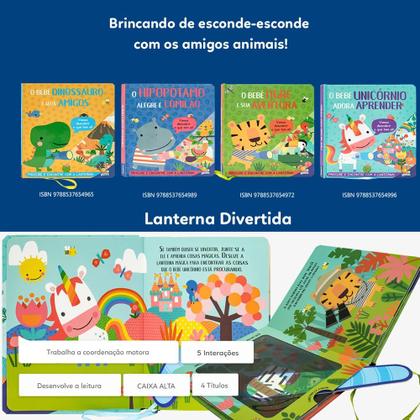 Imagem de Livro - Lanterna Divertida: O Bebê Dinossauro e seus Amigos
