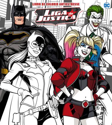 Imagem de Livro - Liga da Justiça Livro para Colorir Antiestresse