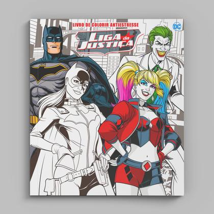 Imagem de Livro - Liga da Justiça Livro para Colorir Antiestresse