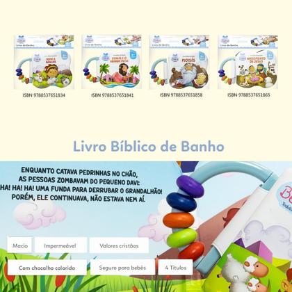 Imagem de Livro - Livro Bíblico de Banho: Jonas e o Grande Peixe