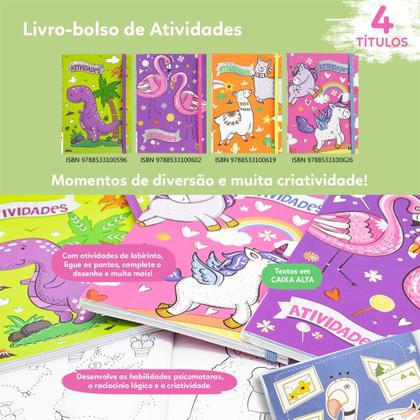 Imagem de Livro - Livro-bolso de ATIVIDADES: Dinossauros