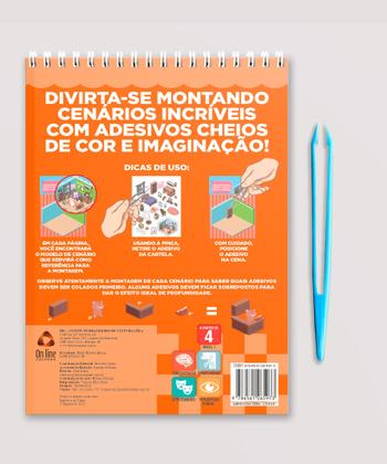 Imagem de Livro - Livro Cenário 3D – Monte Cenários com Adesivos em Miniatura