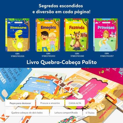 Imagem de Livro - Livro Quebra-Cabeca Palito: Emoções
