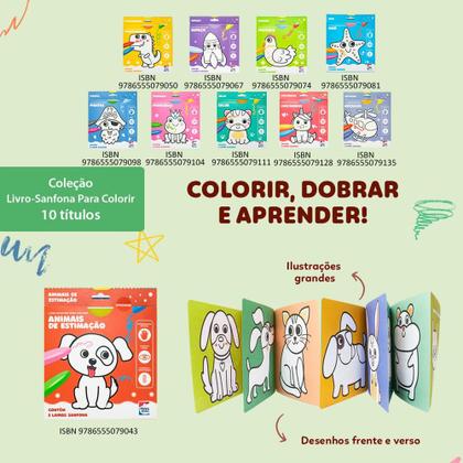 Imagem de Livro - Livro-sanfona Para Colorir: Unicórnios