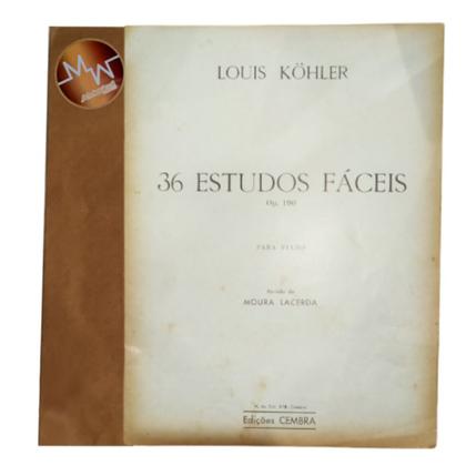 Imagem de Livro louis kohler 36 estudos fáceis para piano op.190 rev moura lacerda (estoque antigo)