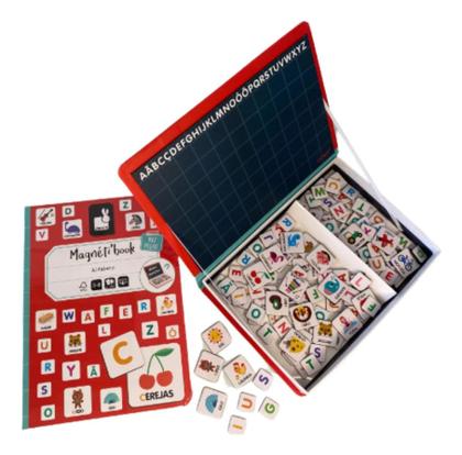 Imagem de Livro Magnético Infantil Brinquedo Didático Em Madeira Com Diversos Temas