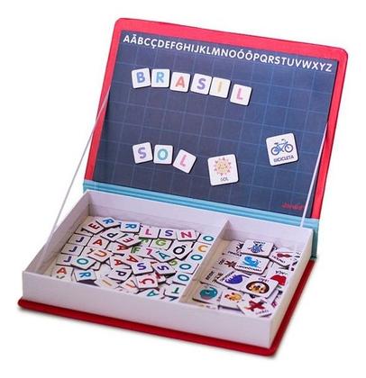 Imagem de Livro Magnético Infantil Brinquedo Didático Em Madeira Com Diversos Temas