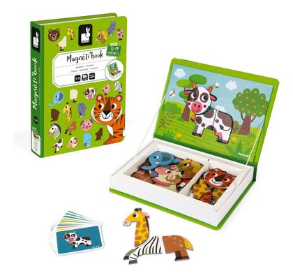 Imagem de Livro Magnético Infantil Brinquedo Didático Em Madeira Com Diversos Temas