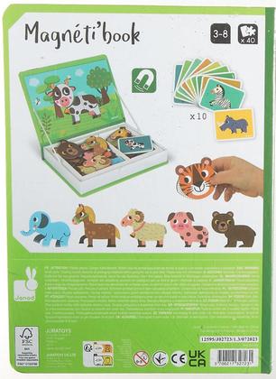 Imagem de Livro Magnético Infantil Brinquedo Didático Em Madeira Com Diversos Temas