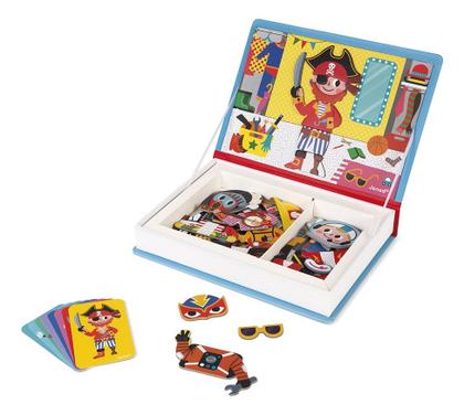 Imagem de Livro Magnético Infantil Brinquedo Didático Em Madeira Com Diversos Temas