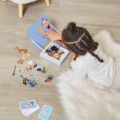 Imagem de Livro Magnetico Infantil Montessori Profissões Janod