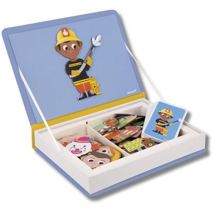 Imagem de Livro Magnetico Infantil Montessori Profissões Janod