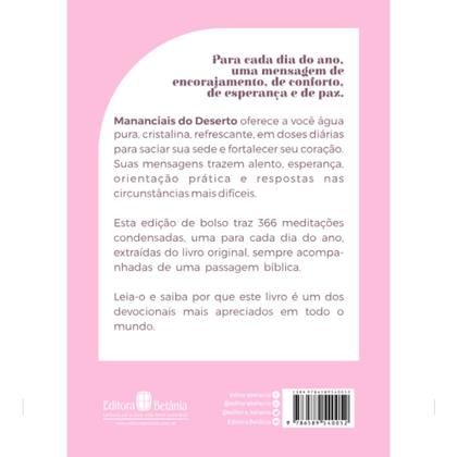 Imagem de Livro - Mananciais no Deserto - Devocional de Bolso - Rosa