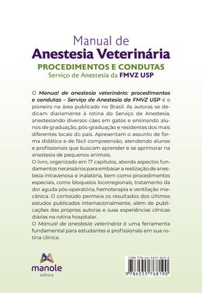 Imagem de Livro - Manual de Anestesia Veterinária