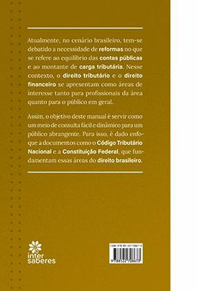 Imagem de Livro - Manual de direito financeiro e tributário