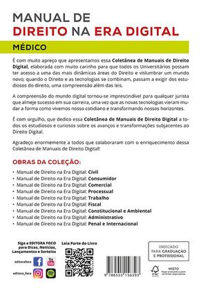 Imagem de Livro - Manual de Direito na Era Digital: Médico - 1ª Ed - 2023