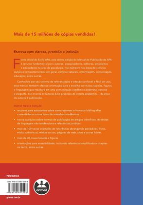 Imagem de Livro - Manual de publicação da APA
