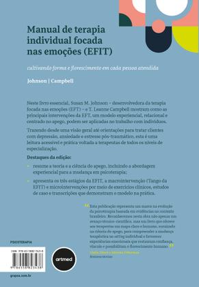 Imagem de Livro - Manual de Terapia Individual Focada nas Emoções (EFIT)