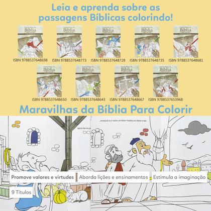 Imagem de Livro - Maravilhas da Bíblia para Colorir: Jesus Ressuscita Lázaro dos Mortos