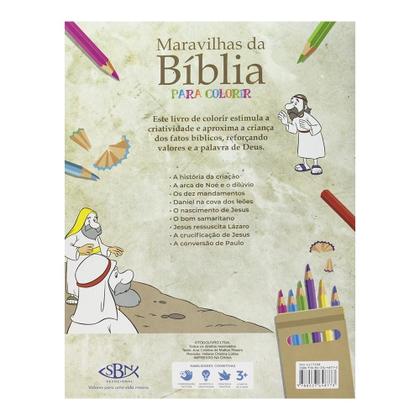 Imagem de Livro - Maravilhas da Bíblia para Colorir: Jesus Ressuscita Lázaro dos Mortos