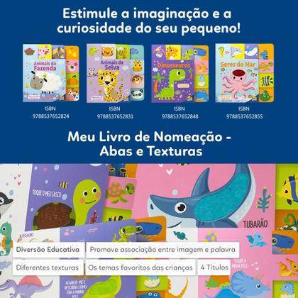 Imagem de Livro - Meu Livro de Nomeação - Abas e Texturas: Dinossauros