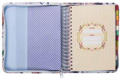 Imagem de Livro - Meu plano perfeito, planner sem data com sobrecapa de zíper em couro-soft, capa Aquarela | Planner 2026