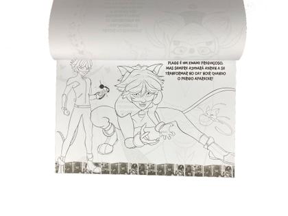 Imagem de Livro - Miraculous Ladybug Prancheta para Colorir com 1500 Adesivos