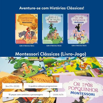 Imagem de Livro - Montessori Clássicos (Livro-JOGO): Chapeuzinho Vermelho