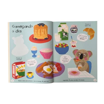 Imagem de Livro - Muitas Coisas para Procurar nos Alimentos - Com adesivos grandes!