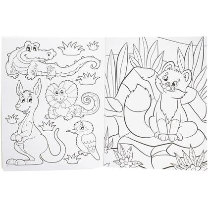 Imagem de Livro - Mundo da Fantasia: Animais do Zoológico Para Colorir