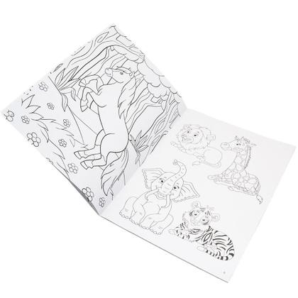 Imagem de Livro - Mundo da Fantasia: Animais do Zoológico Para Colorir