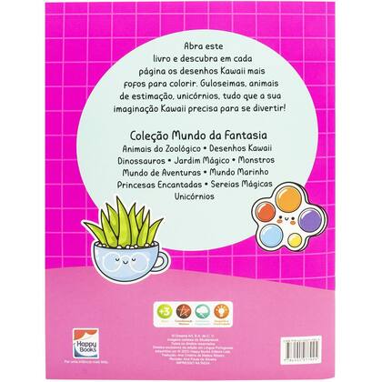 Imagem de Livro - Mundo da Fantasia: Desenhos Kawaii Para Colorir