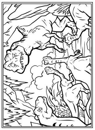 Imagem de Livro - Mundo dos dinossauros – para colorir com atividades