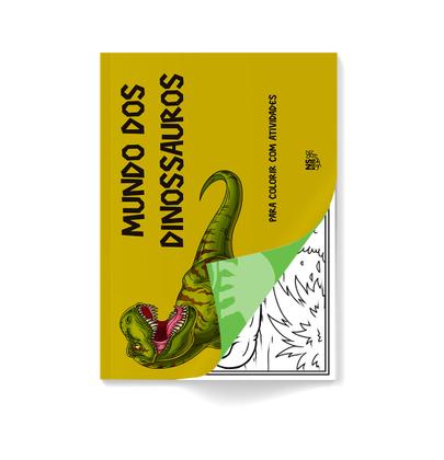Imagem de Livro - Mundo dos dinossauros – para colorir com atividades