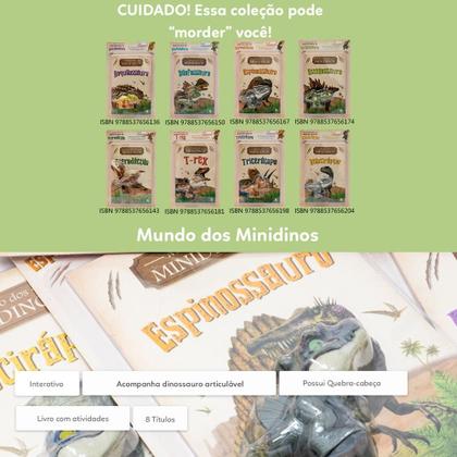 Imagem de Livro - Mundo dos MINIDINOS: Tricerátopo