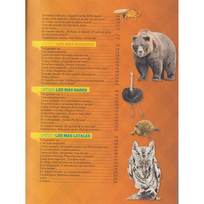 Imagem de Livro National Geographic Récords Animales Enciclopédia Ilustrada Animais Em Espanhol 